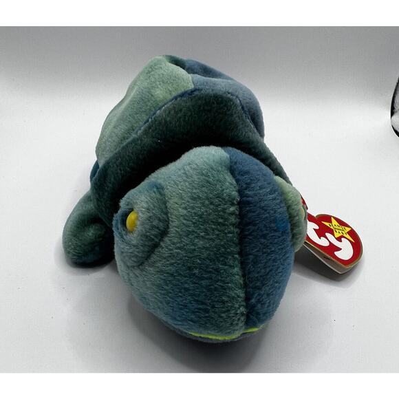 TY Beanie Baby Babies Stuffed Animal Plush Chameleon Rainbow 1997 - Picture 1 of 13